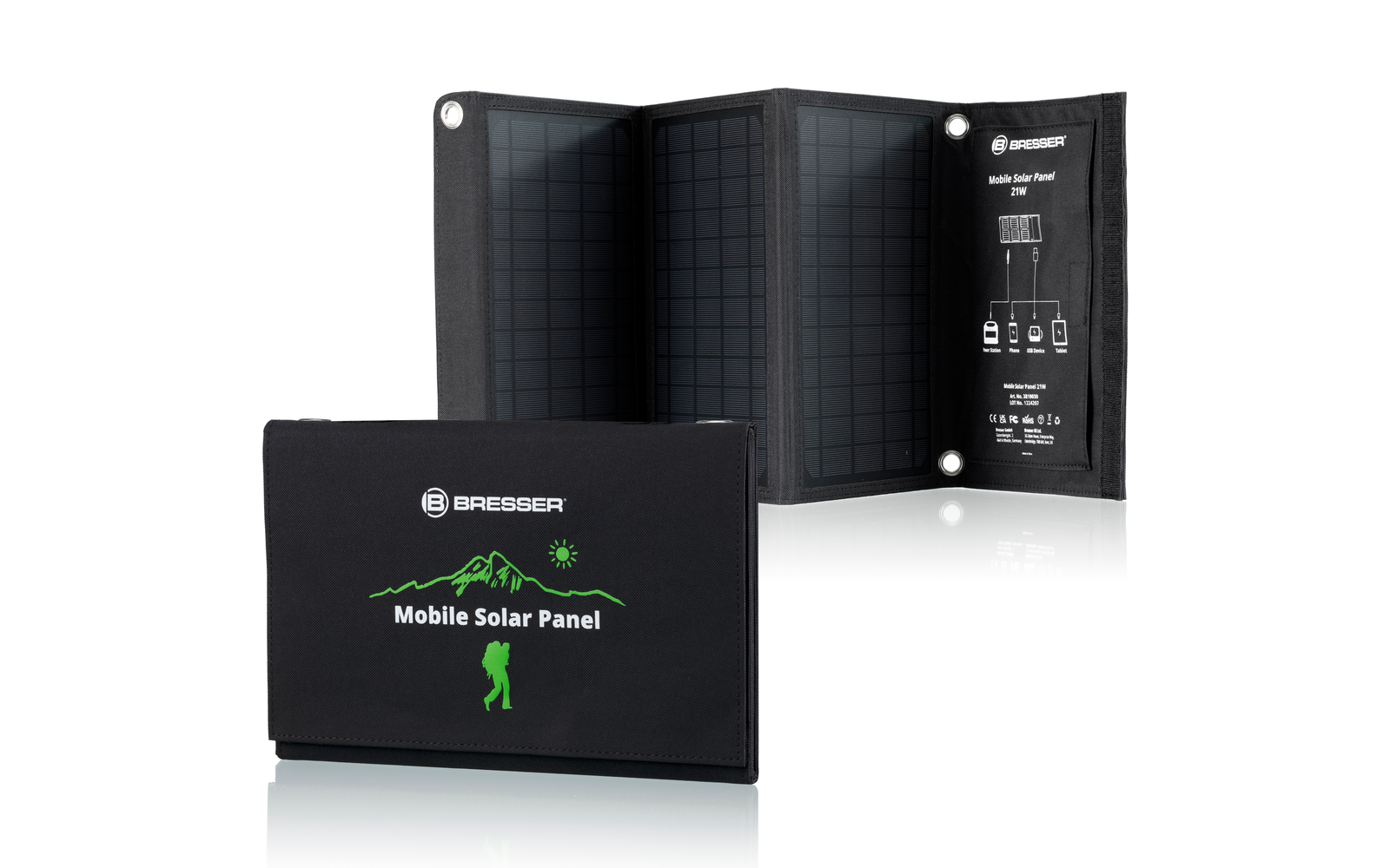 Bresser Mobile Solar Panel 21 Watt mit USB