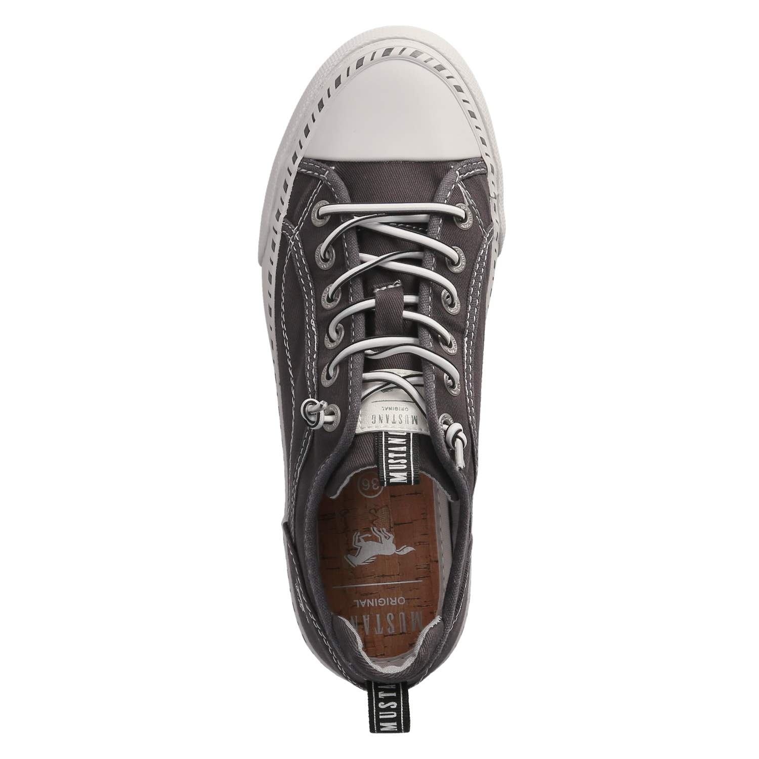 Mustang Low Sneaker - schwarz