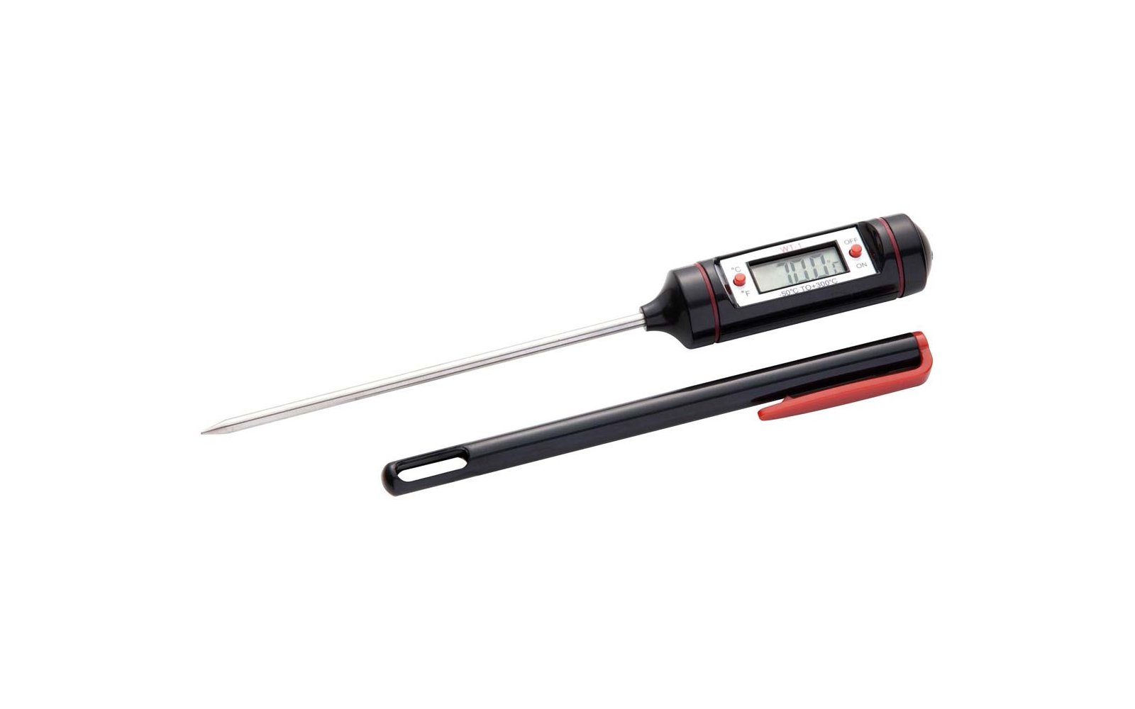 All Grill  BBQ Fleisch-, Grill- und Ofen-Thermometer mit  LCD Display 20 x 2 cm