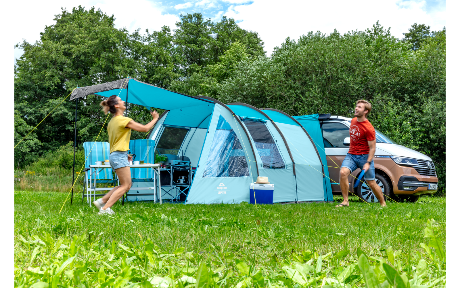 Camptime Jupiter Busvorzelt blau