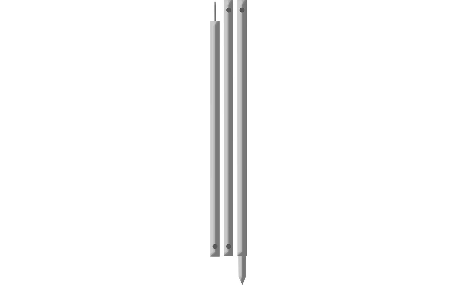 Bent Alu Teleskop Stange