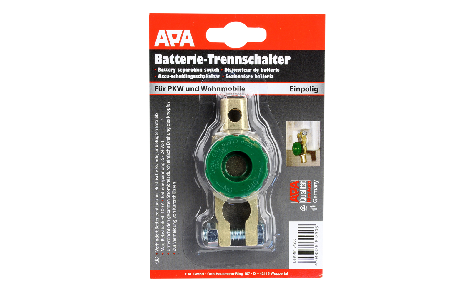 Apa Batterie Unterbrecher für Wohnmobile