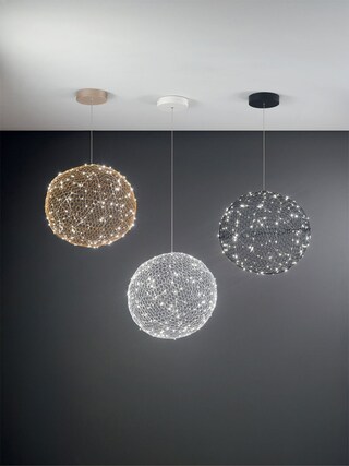 FABAS LUCE LED Pendelleuchte SUMTER 50 cm schwarz