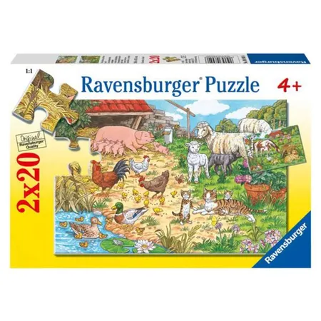 Ravensburger Puzzle Tierfamilien auf dem Land 2 x 20 Teile