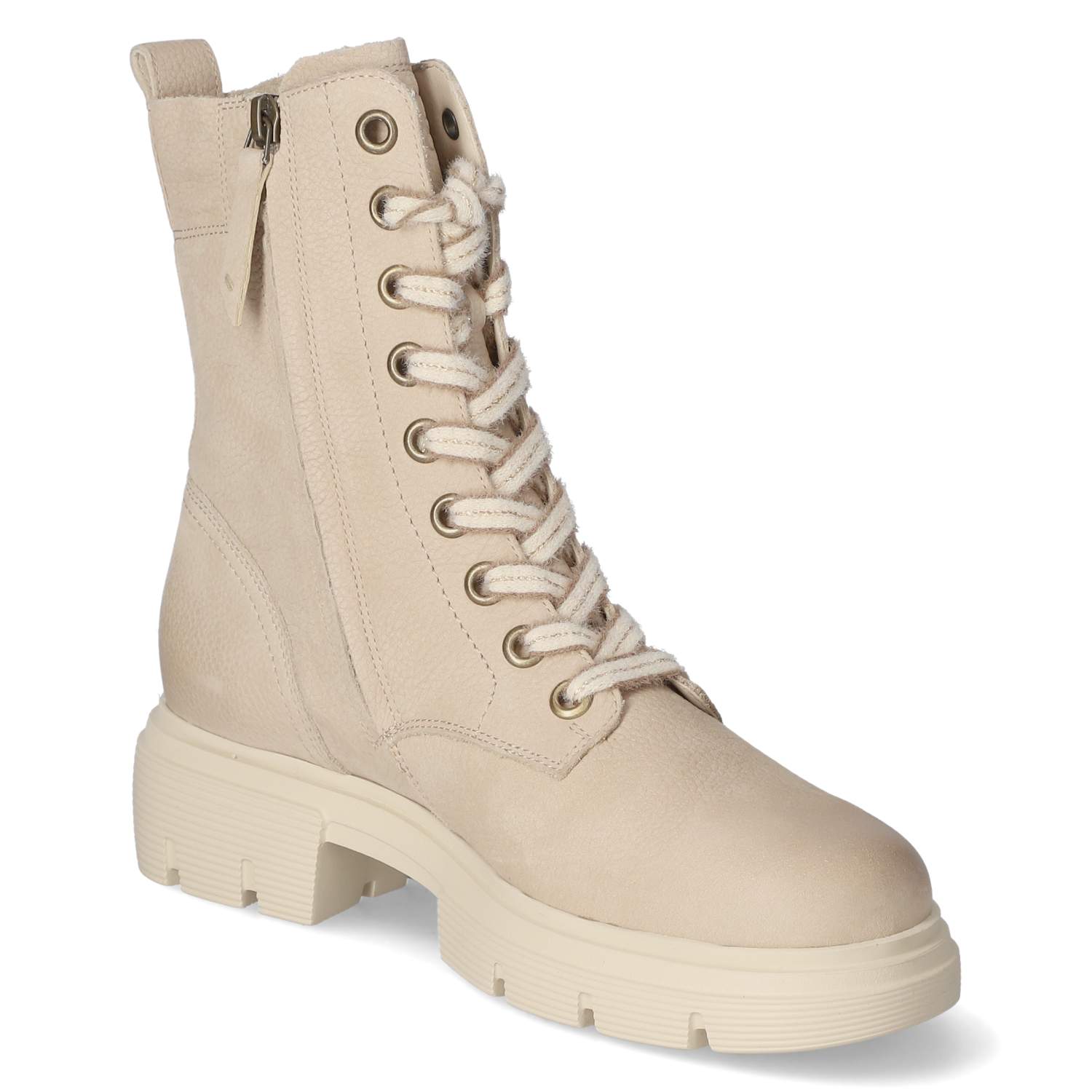 Paul Green Schnürstiefeletten - beige