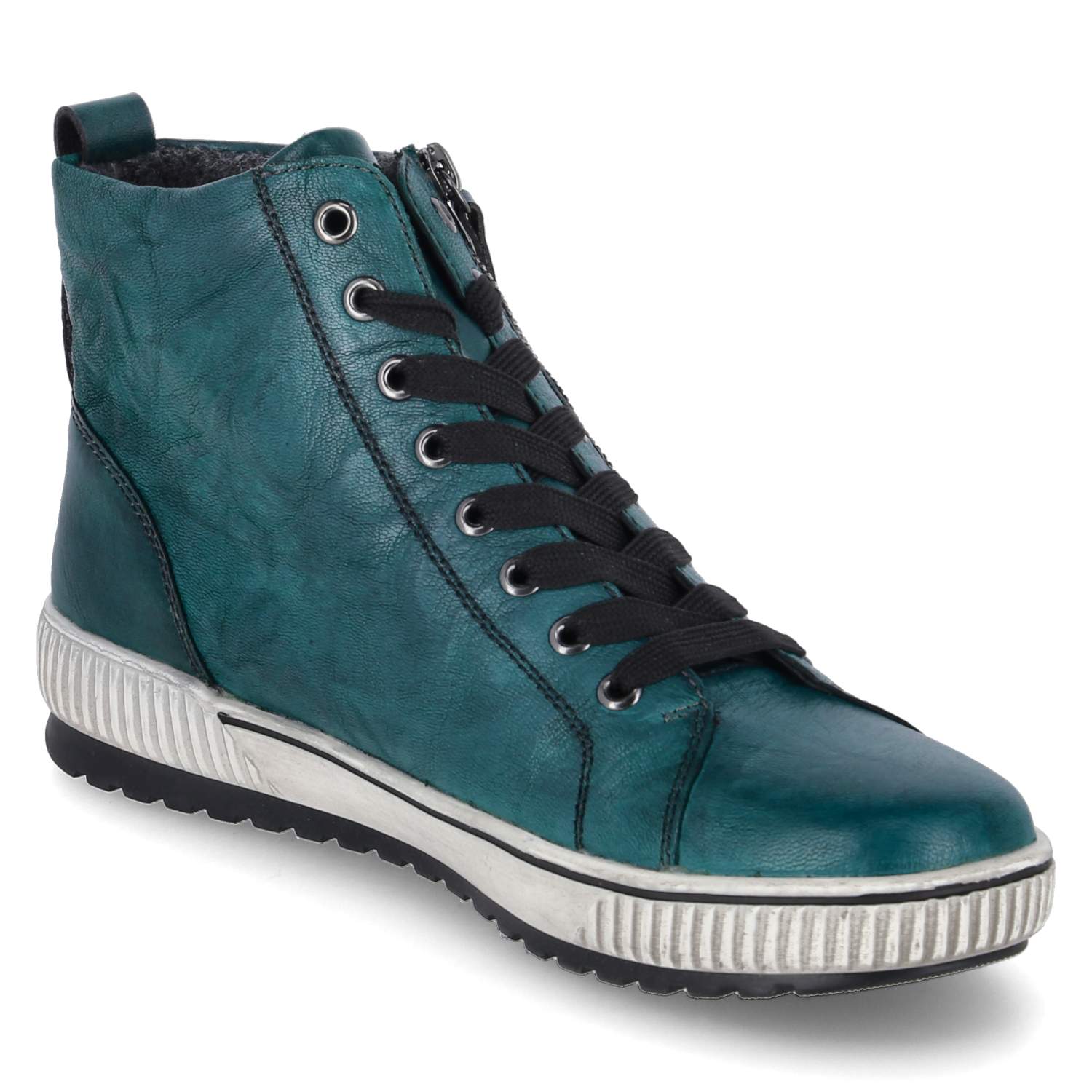 Remonte Schnürstiefeletten - blau
