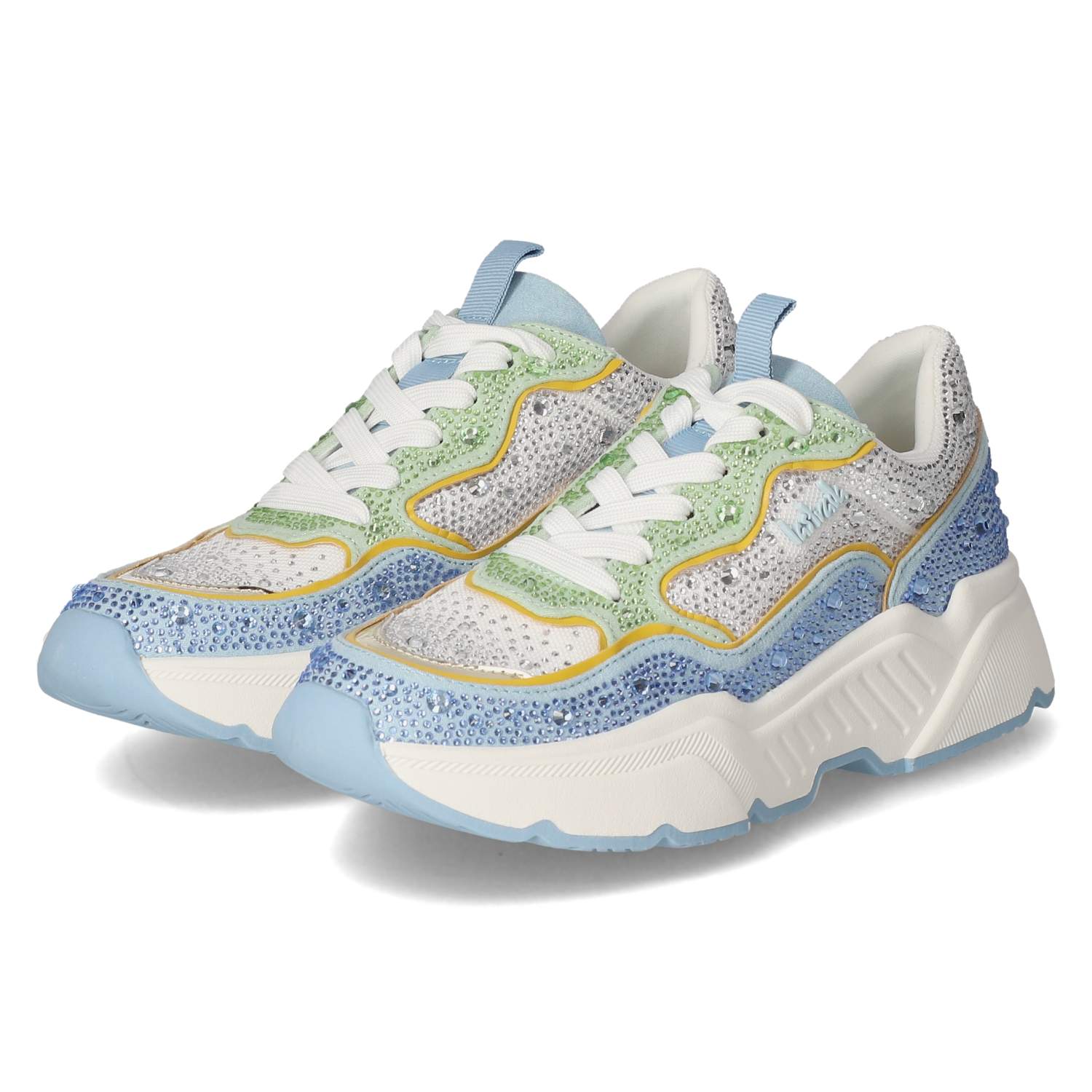 La Strada Low Sneaker - lt blue white