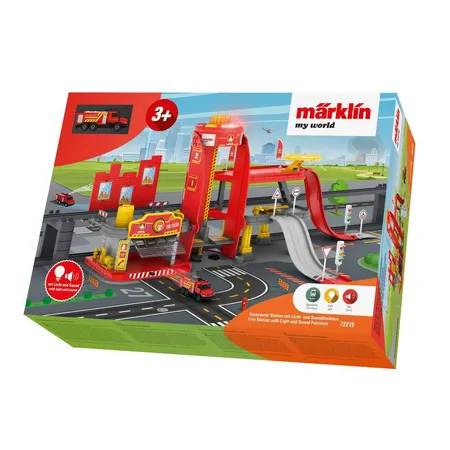 Märklin my world - Feuerwehr Station mit Licht- und Soundfunktion