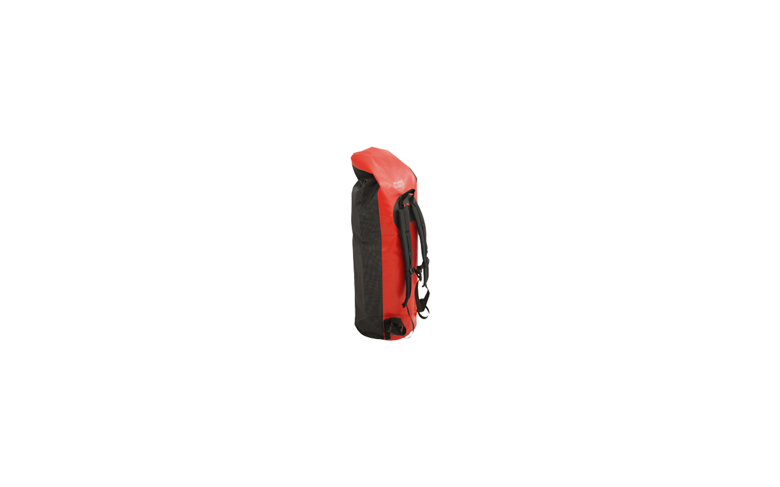 BasicNature Seesack Transportsack 40 Liter schwarz/rot