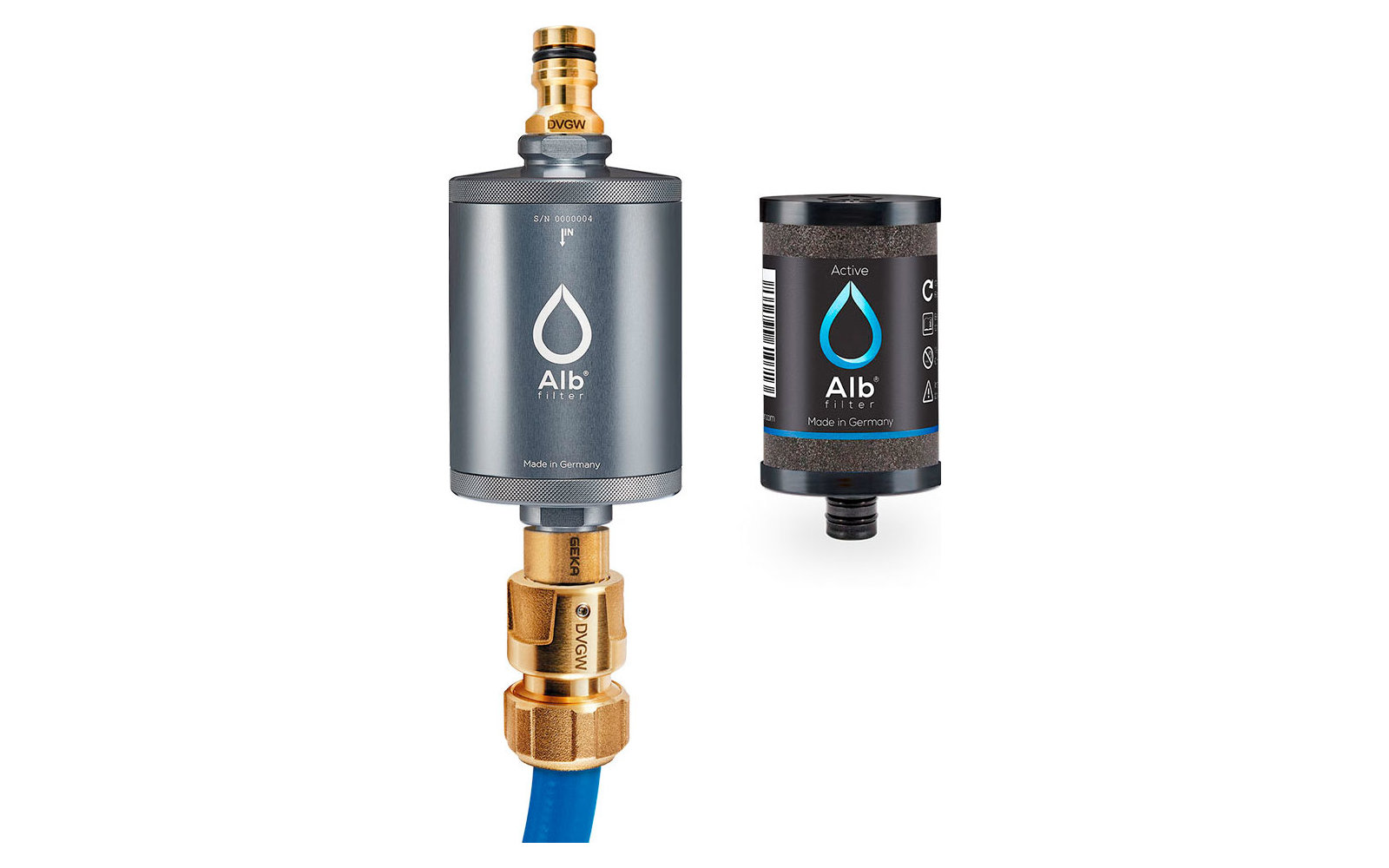Alb Filter MOBIL Active Trinkwasserfilter - Mit GEKA Anschluss - Silber