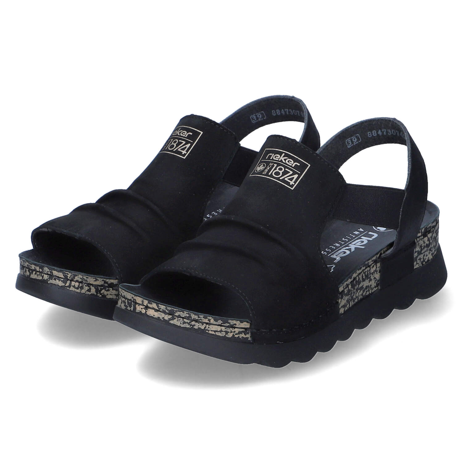 Rieker Sandalen - schwarz/schwarz