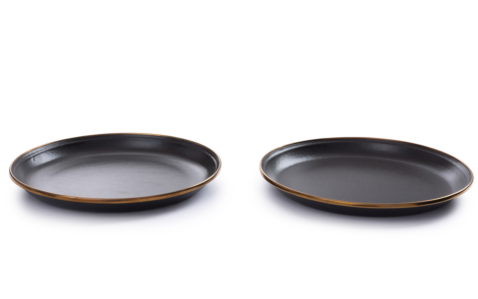 Barebones Emaille Salatteller-Set 2-tlg. Charcoal (20,9 cm)