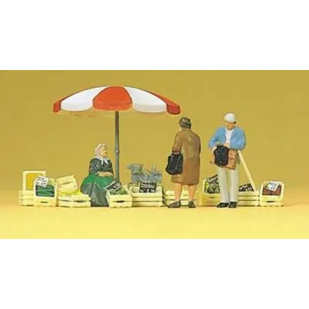 Preiser 10337 HO Marktfrau, Kunden