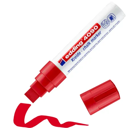 edding 4090 Kreidemarker, 4-15mm, rot