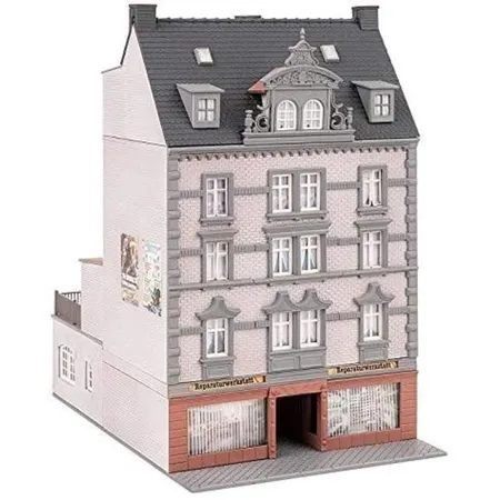 FALLER - Stadthaus mit Reparaturwerkstatt