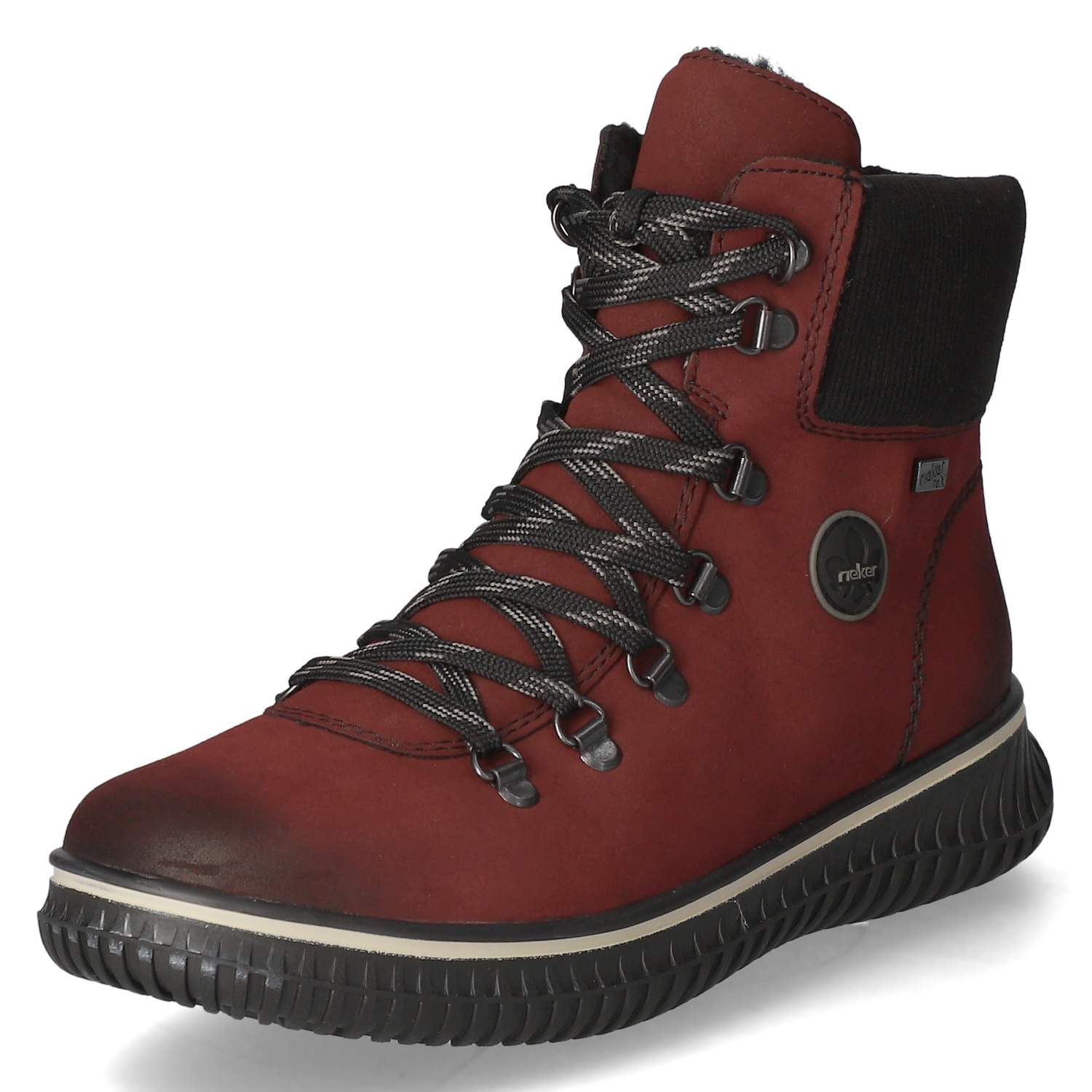 Rieker Schnürstiefeletten - rot