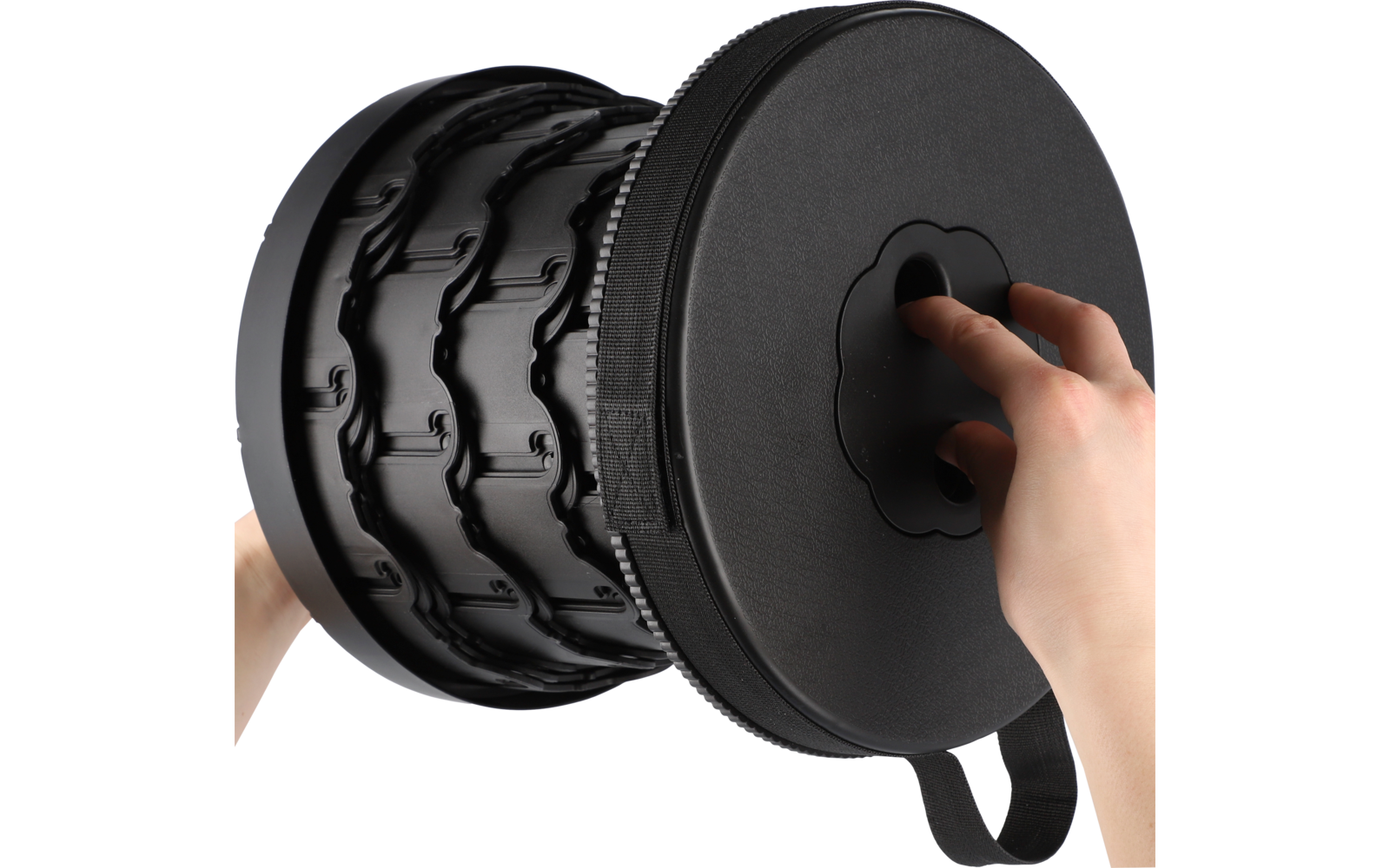 Berger Teleskophocker schwarz
