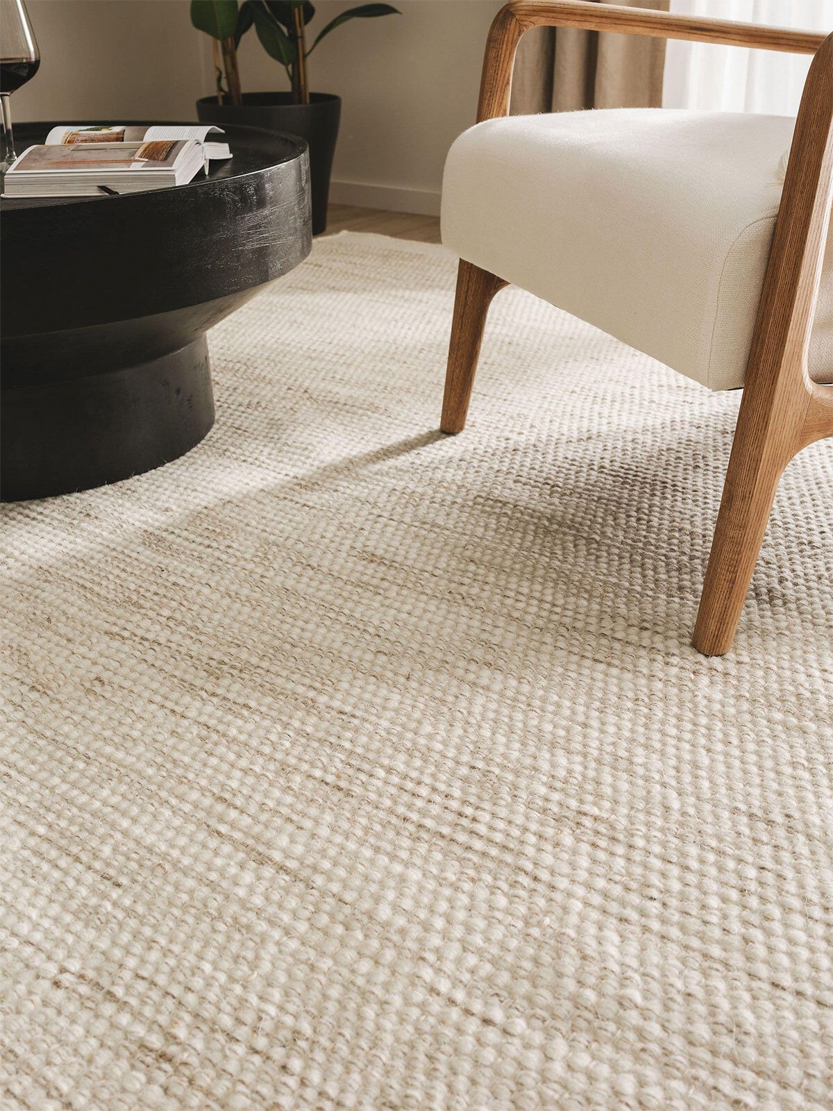 benuta pure Wollteppich ROCCO 200 x 300 cm cream