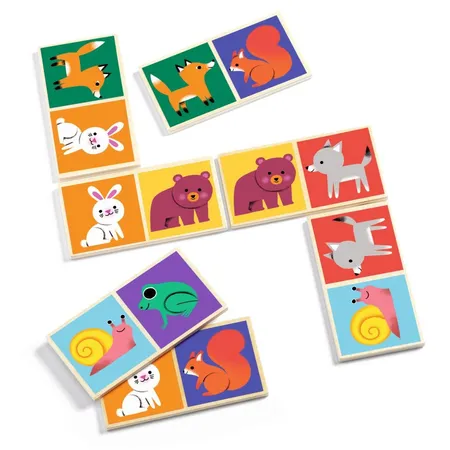 Djeco Lernspiele: Domino Wood