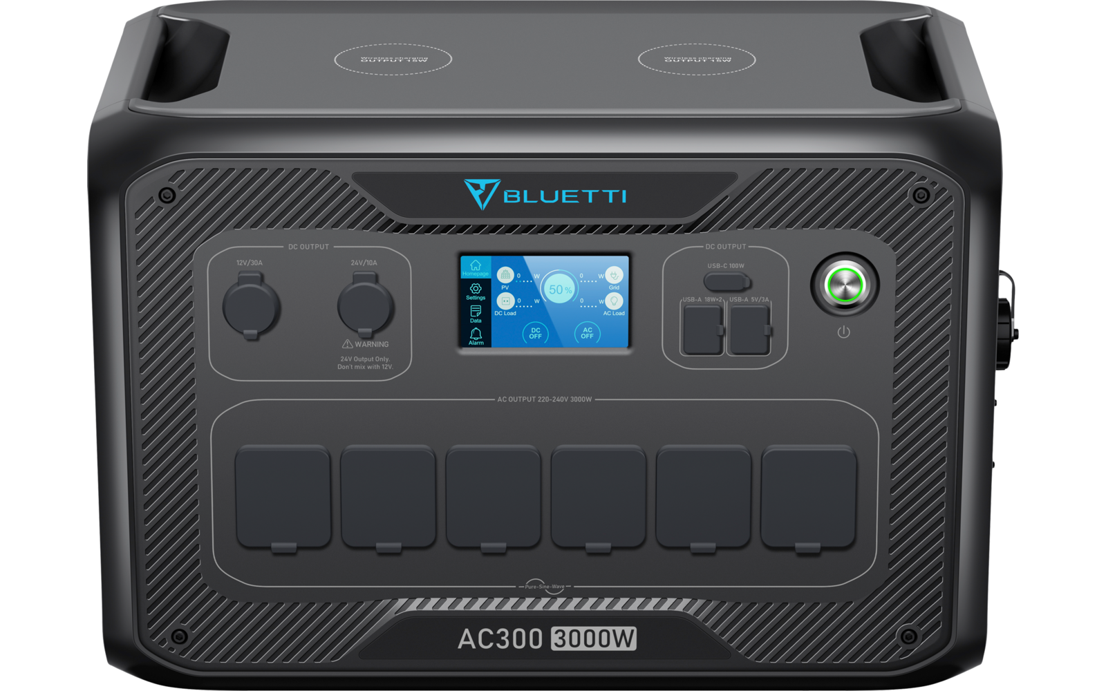 BLUETTI Wechselrichter AC300 reine Sinusspannung 3000 W
