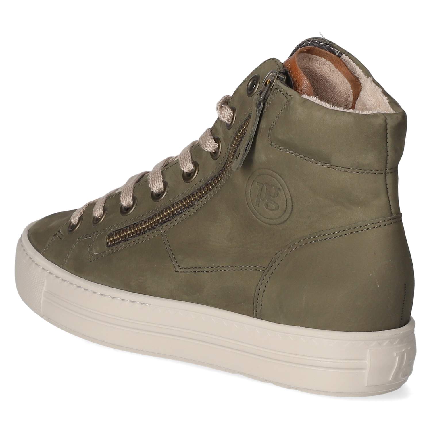 Paul Green High Sneaker - olive