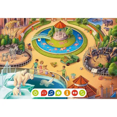 Ravensburger tiptoi Puzzle für kleine Entdecker: Zoo 2 x 12 Teile