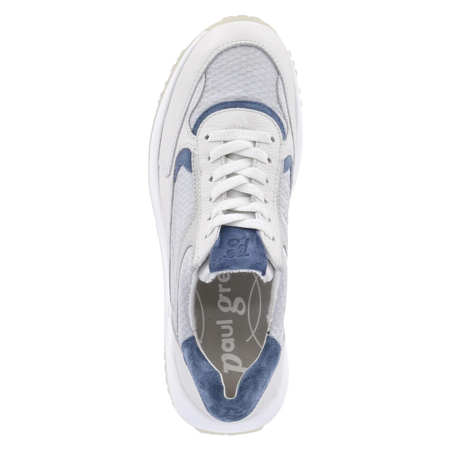 Paul Green Low Sneaker - milk/alu