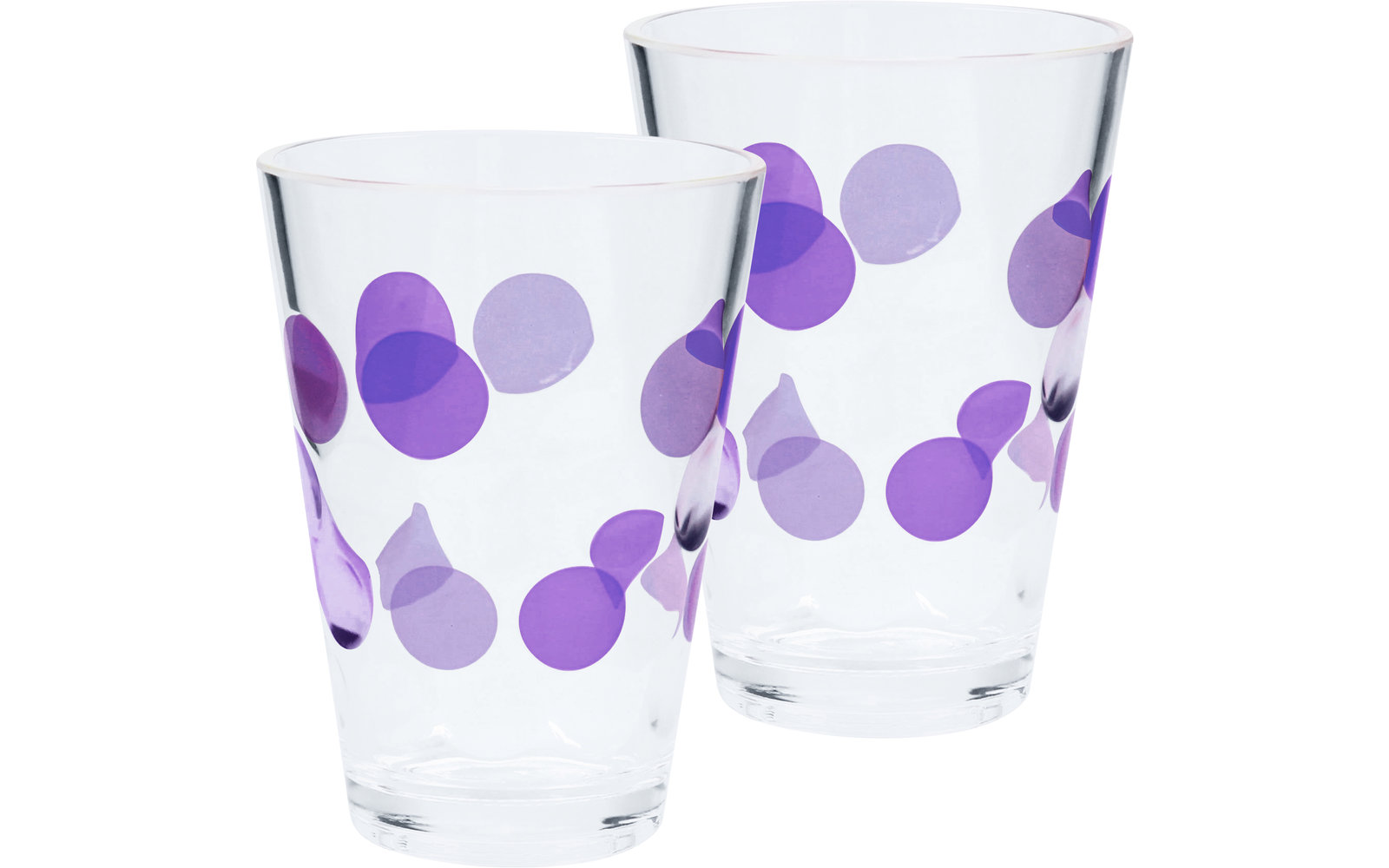 Berger Bubble Trinkgläser 350 ml 2er Set brombeer