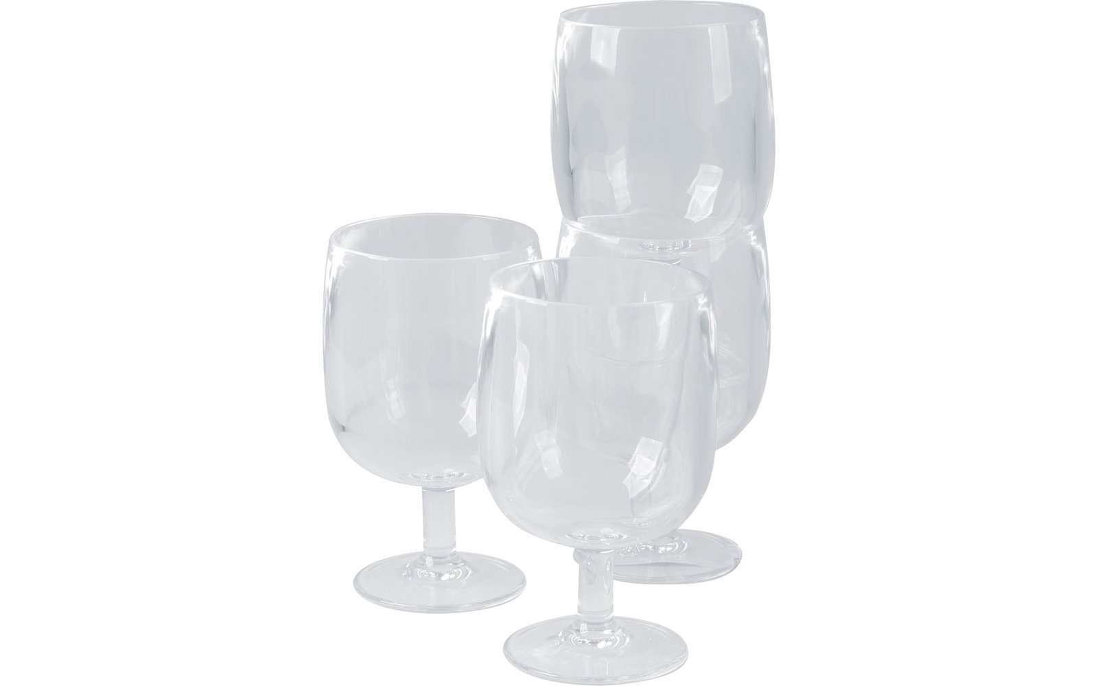 Bo-Camp Weingläser Set 4 Stück je 250 ml