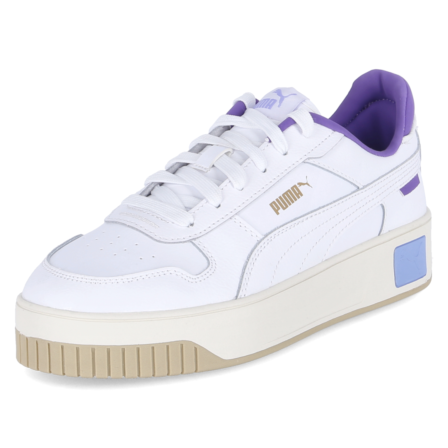 Puma Low Sneaker CARINA STREET - white-white-purple-ivory