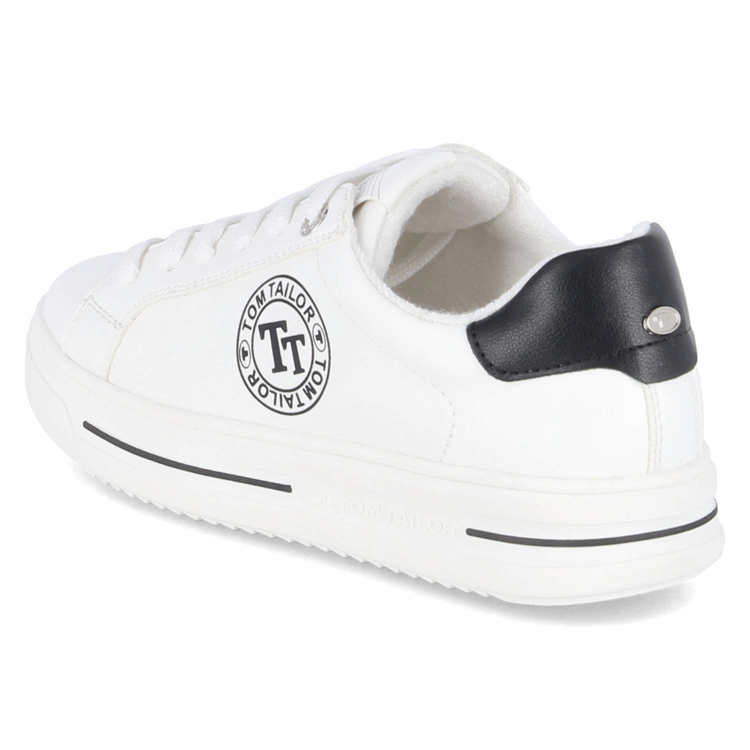 Tom Tailor Low Sneaker - white-black