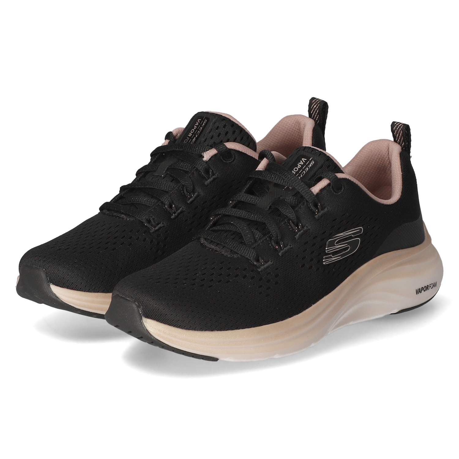 Skechers Low Sneaker MIDNIGHT GLIMMER - schwarz/rose gold