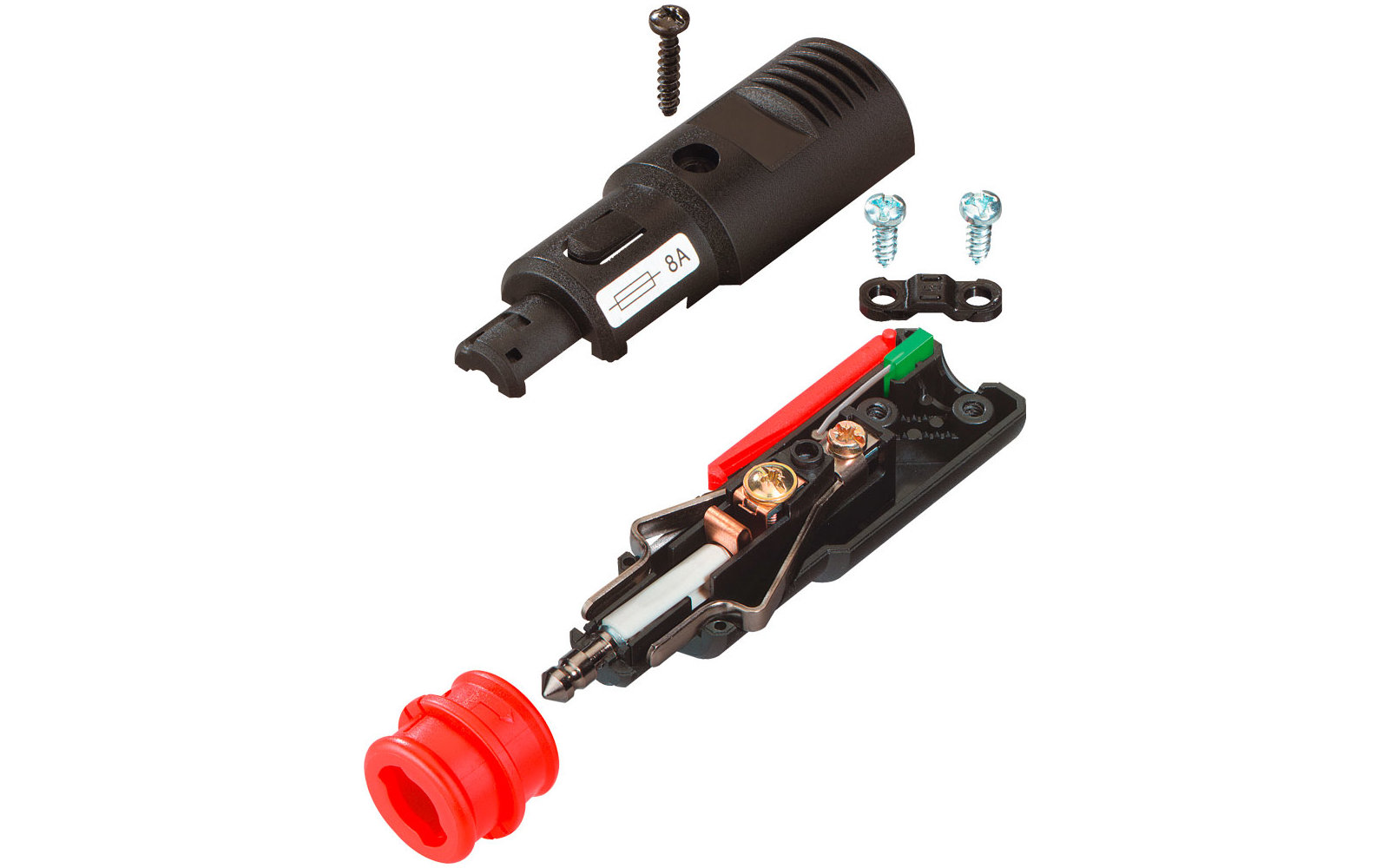 12-24 Volt Sicherheits-Universalstecker mit LED-Anzeige