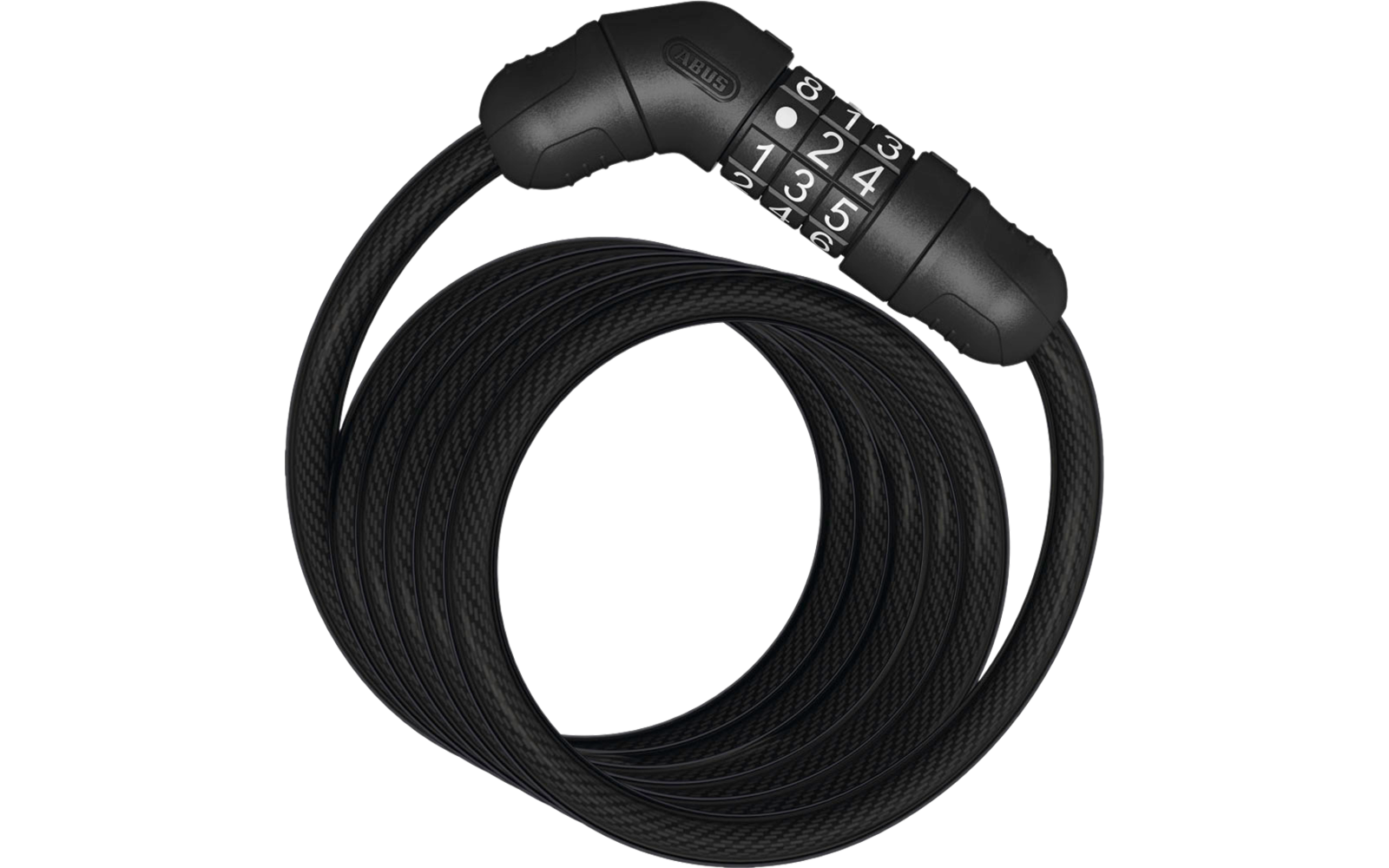 Abus 4508C/150 black Spiralkabelschloss 150 cm