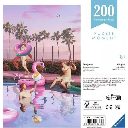 Ravensburger Puzzle - Poolparty, 200 Teile