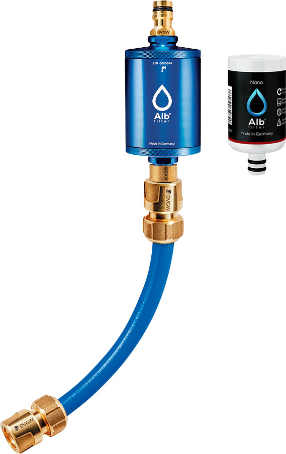 Alb Filter MOBIL Nano Trinkwasserfilter - Mit GEKA Anschluss - Blau
