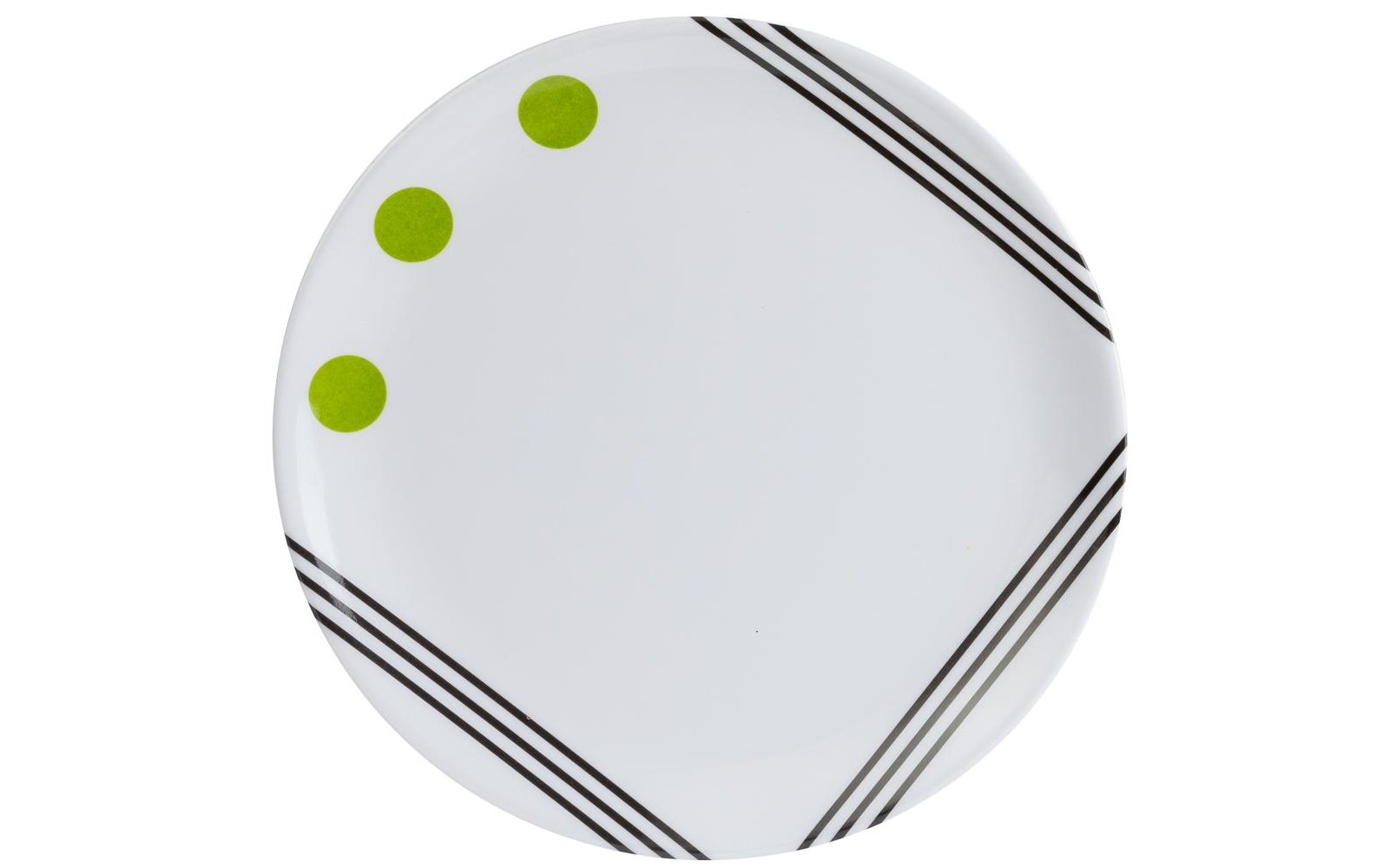 Berger Dots Melamin Essteller 25 cm grün