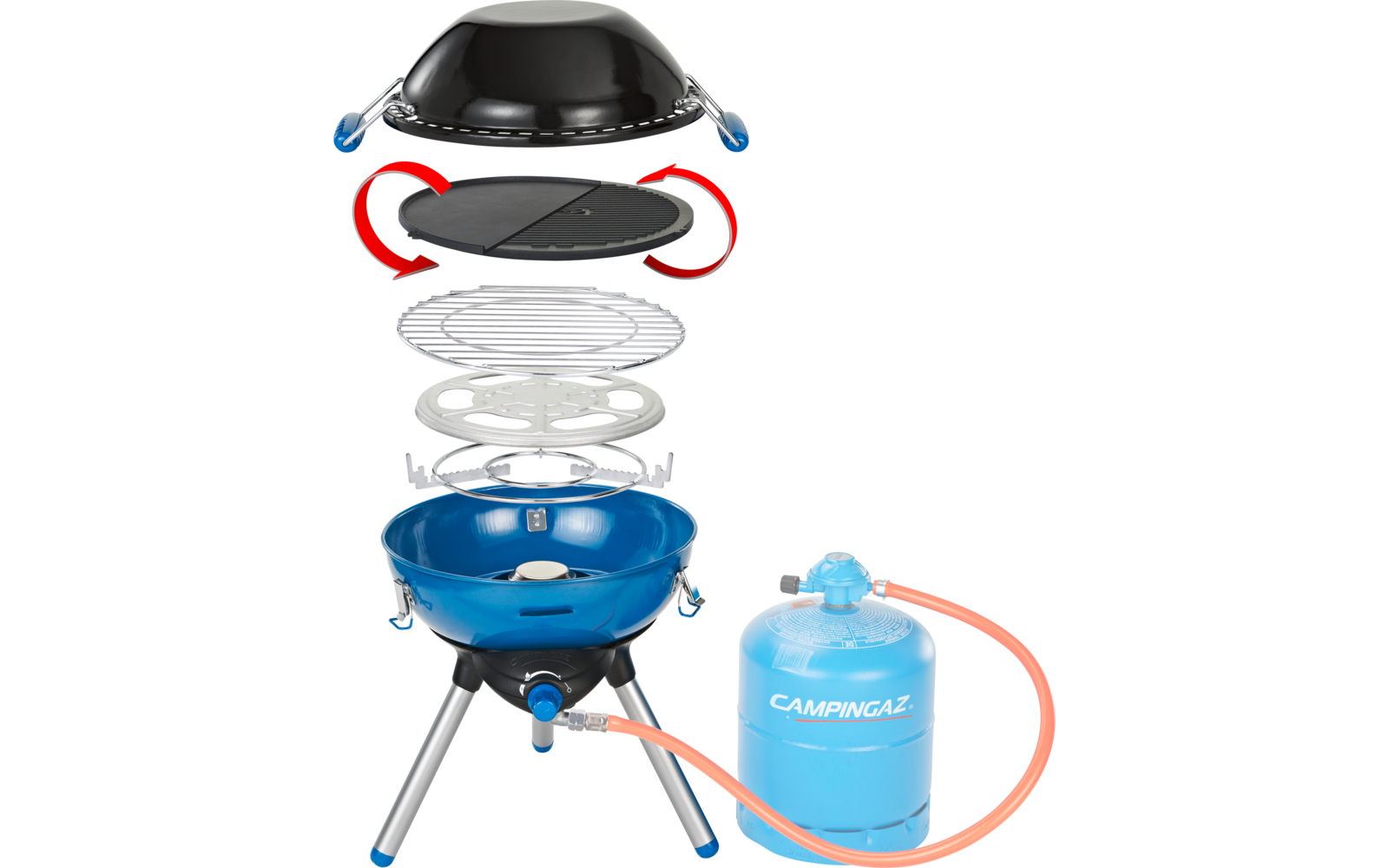 Campingaz 400 Party Gasgrill mit Gasflasche betrieben