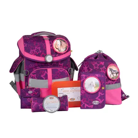 School-Mood Schulranzenset Timeless Air Lea, 7-teilig