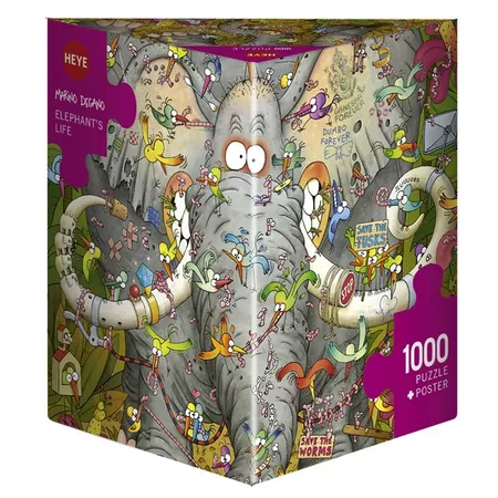 Heye Puzzle - Elephant's Life, Degano, 1000 Teile