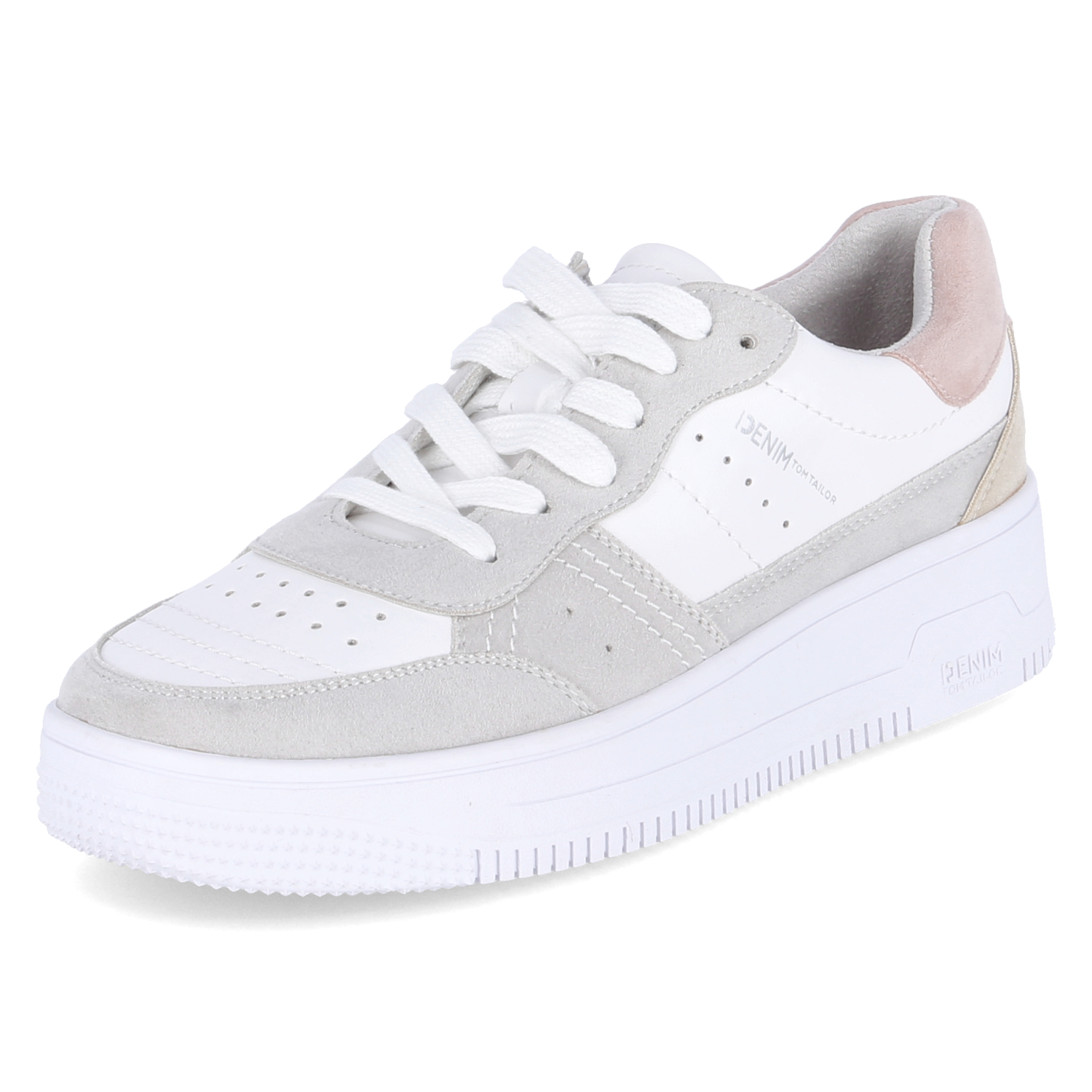 Tom Tailor Low Sneaker - white rose