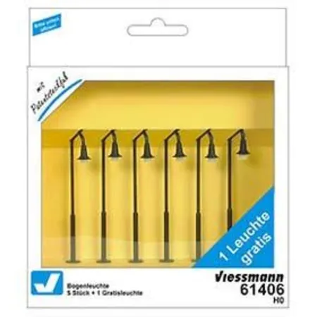Viessmann 61406 - Bogenleuchte 5+1, 87 mm, Spur H0