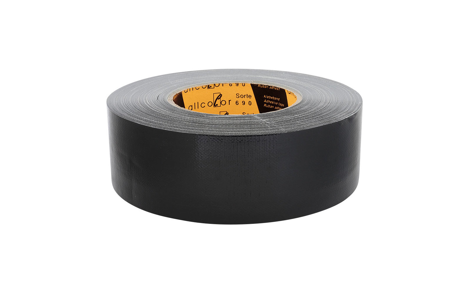 Allcolor Gewebeklebeband 50 m schwarz