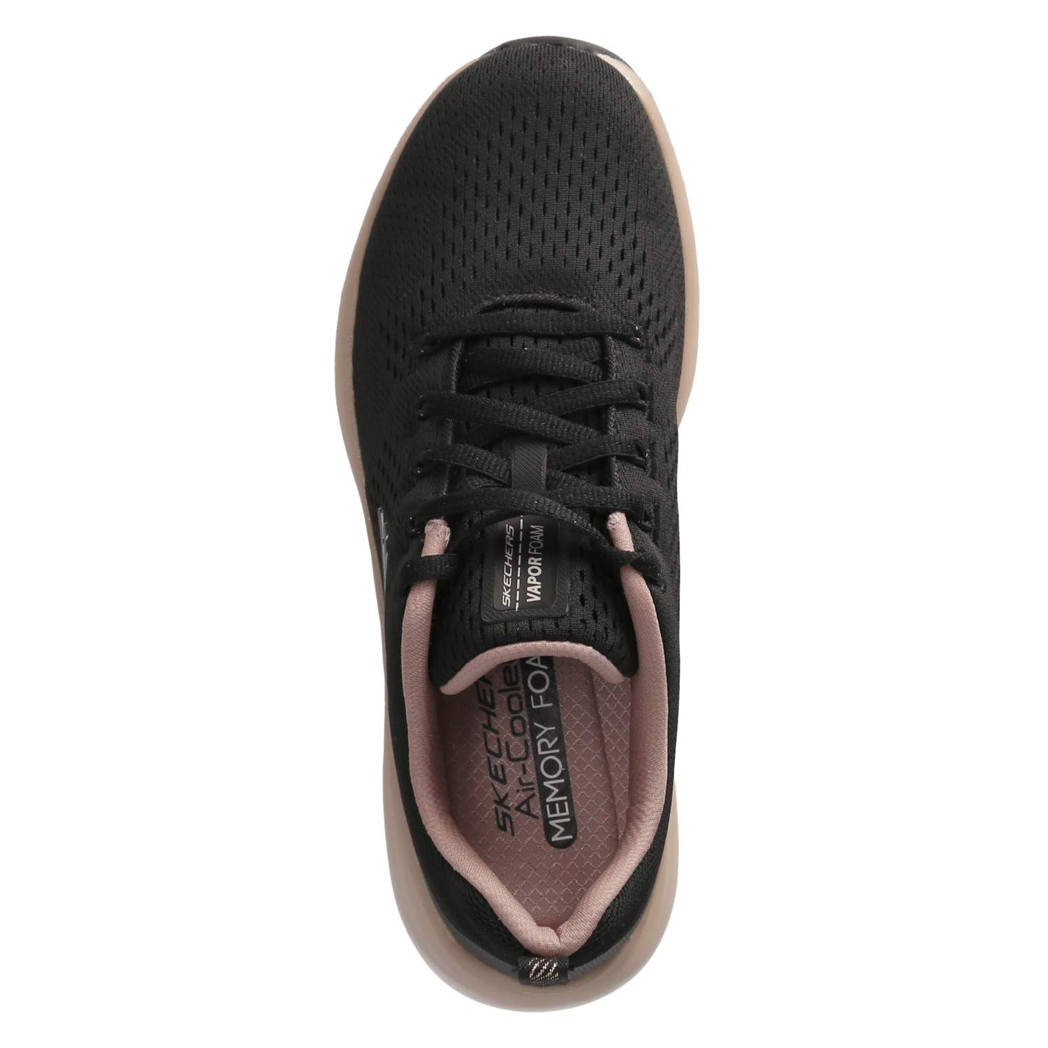 Skechers Low Sneaker MIDNIGHT GLIMMER - schwarz/rose gold
