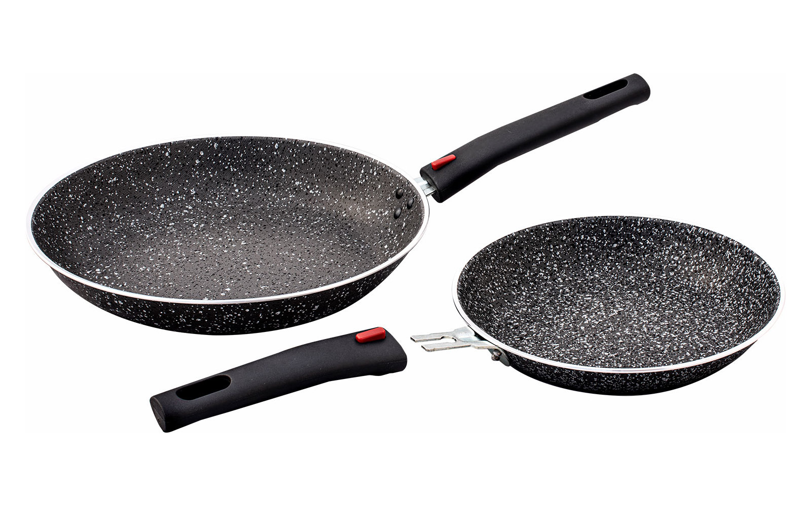 Berger Stone Rock Aluminium Pfannenset 4-tlg.