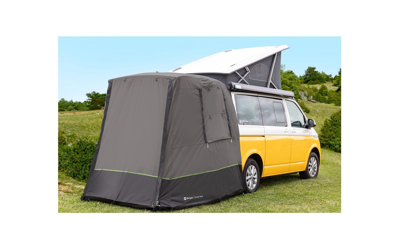 Berger Tonale Rear Bus Heckzelt VW T5 / T6 anthrazit/ schwarz