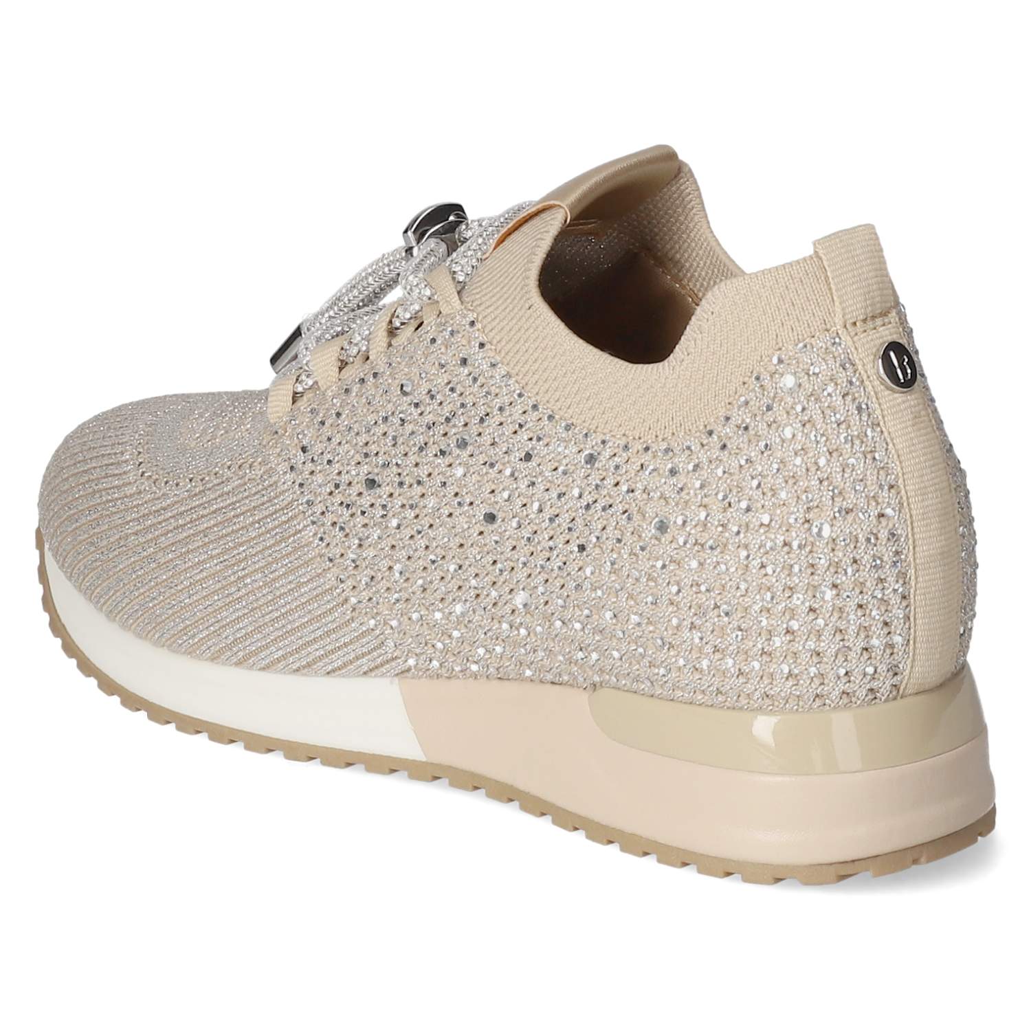La Strada Low Sneaker - beige silber