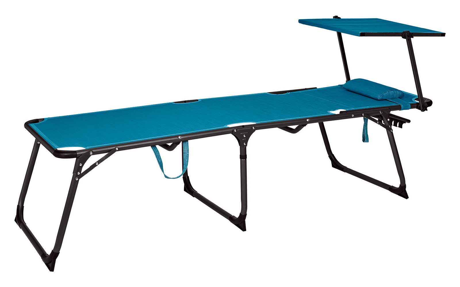 Berger Slimline Dreibein Sonnenliege hellblau