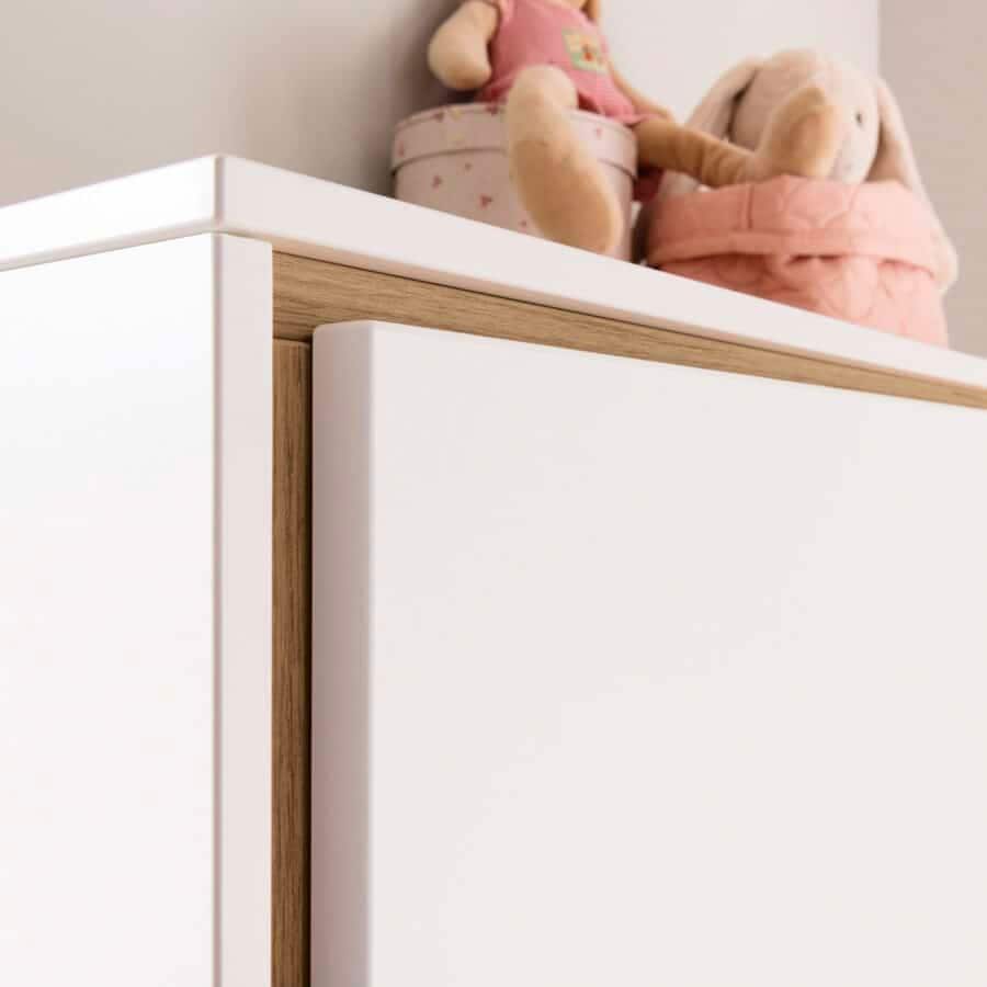 PAIDI Kinder-Drehtürenschrank LIEVEN weiß/ braun