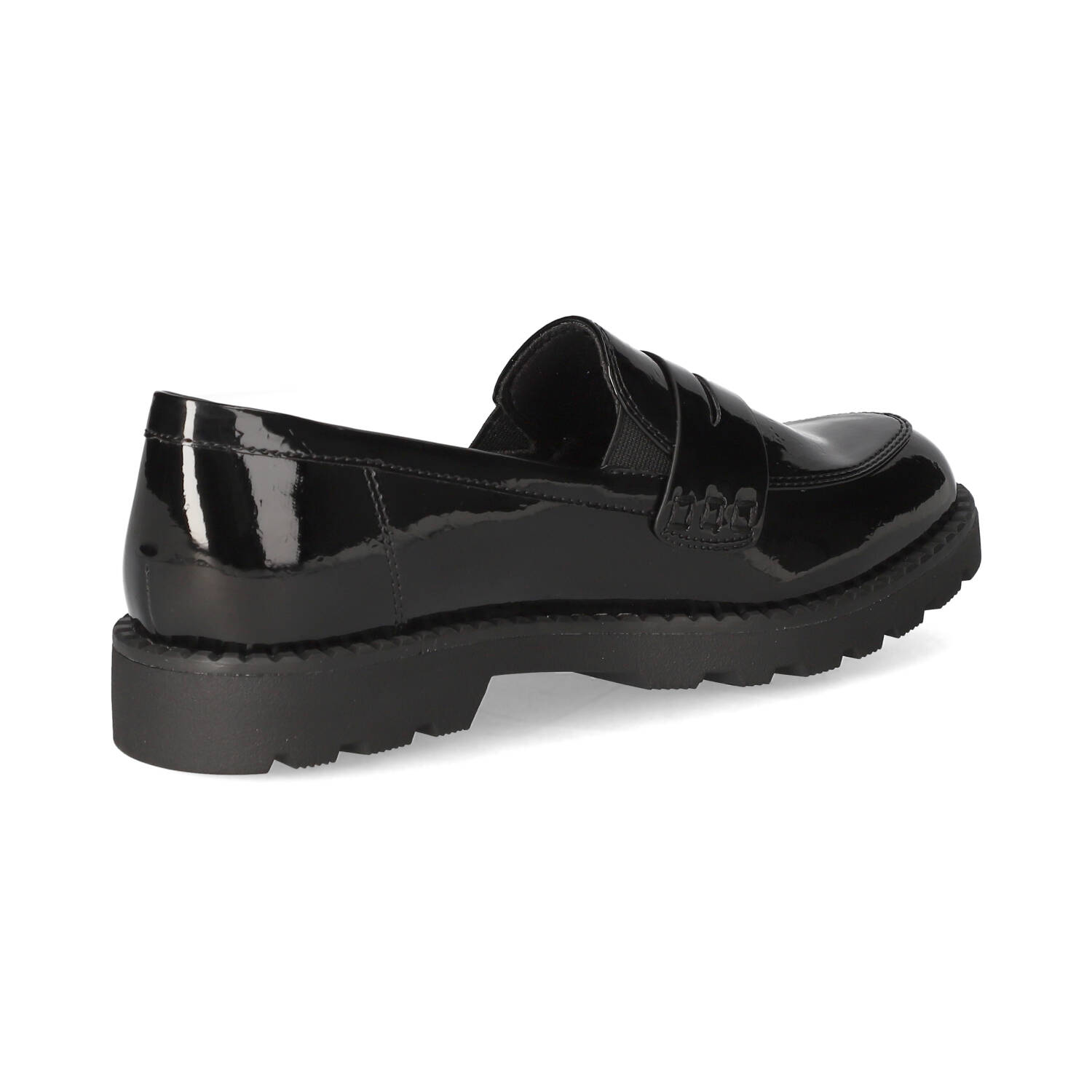 Tamaris Slipper - blk patent str